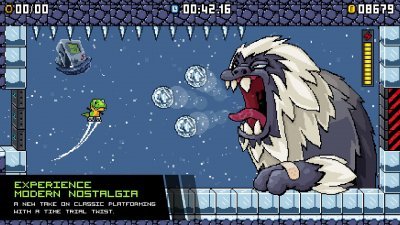 Скриншот из игры: JumpJet Rex